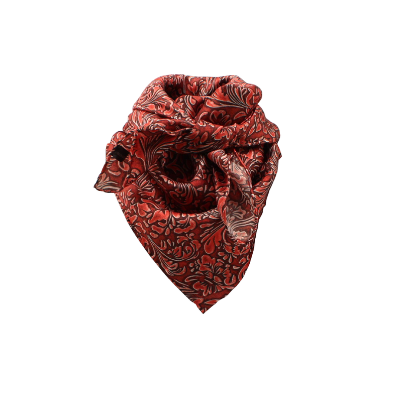 Bandana M&F Western Floral Roja