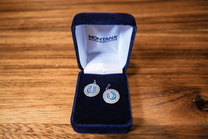 Aretes Montana ER4167 Herradura Azul