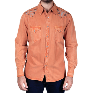 Camisa Ryan Michael Color Orange