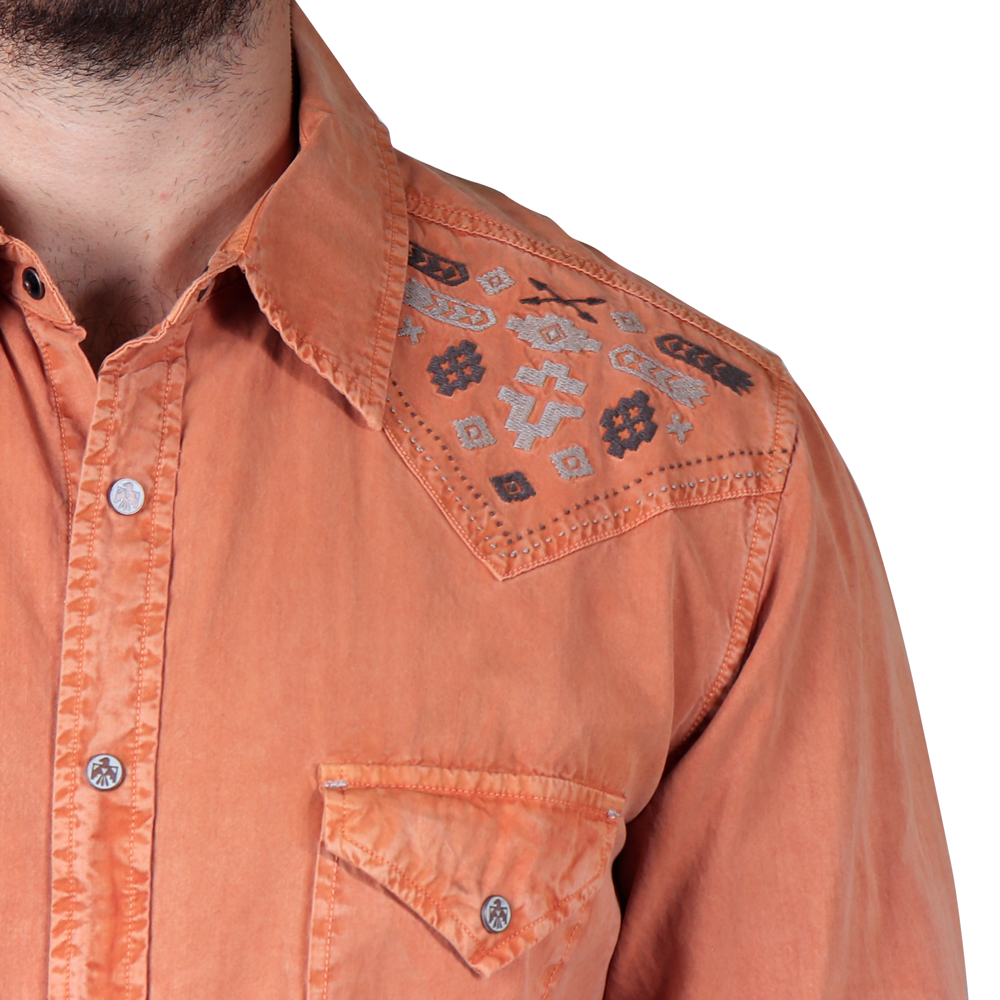 Camisa Ryan Michael Color Orange